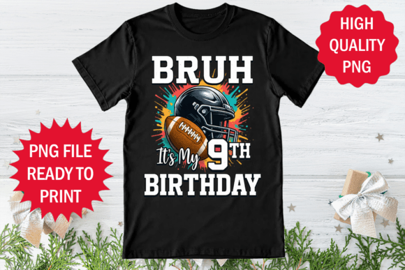 A Bold Graphic for Football Birthday Party Content