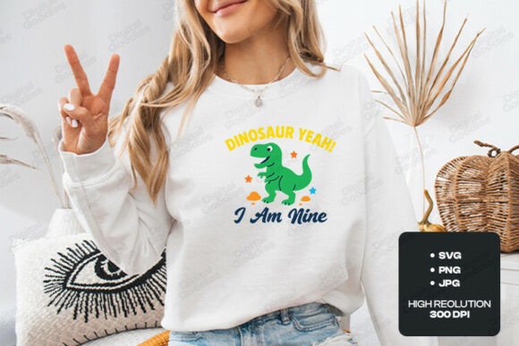 A Design Review: The Dinosaur Yeah I Am Nine Birthday Theme Graphics