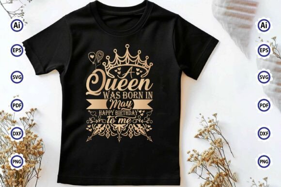 A Queen Was Born Birthday T-Shirt Graphics Review