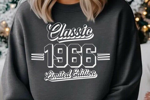 Classic 1966 Birthday Graphics for T-Shirt Designs