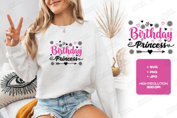 Crafting Joyful Princess Birthday Graphics for T-Shirts
