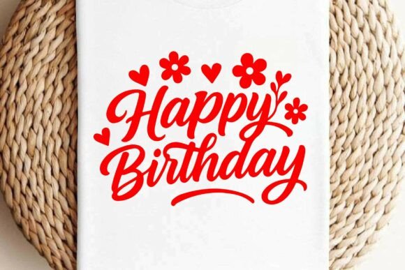 Happy Birthday SVG & PNG Graphics for T-Shirt Designs