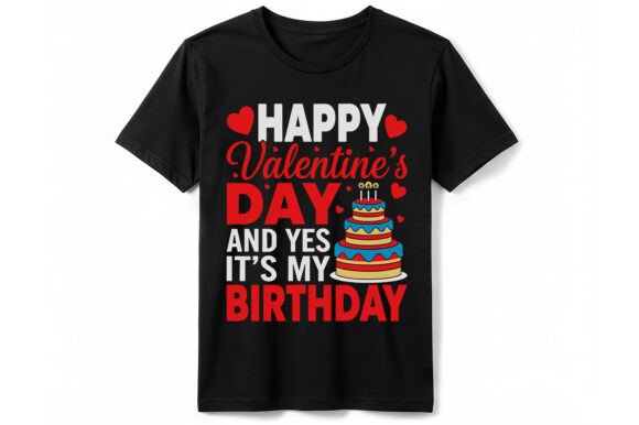 Reviewing a Valentine's Day Birthday T-shirt Design for Digital Products