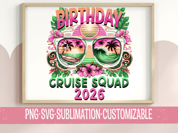 Testing Birthday Cruise Squad 2026 for Real Embroidery