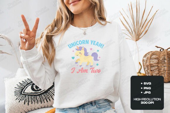 Unicorn Birthday Graphics for T‑Shirt Designs & Editorial Use